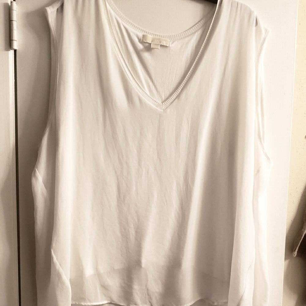 Michael Kors White sleeveless top